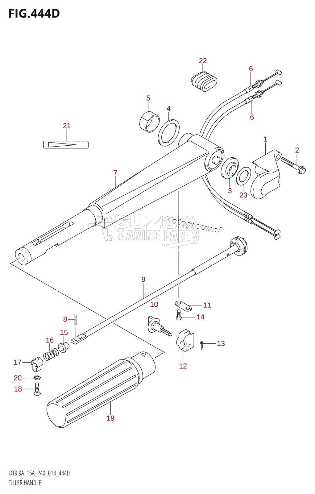 TILLER HANDLE (DT15A:P40)