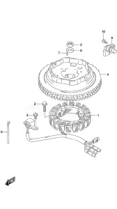 Outboard DF 9.9B drawing Magneto - Electric Starter