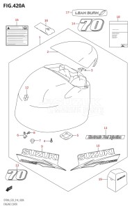 07003F-410001 (2014) 70hp E03-USA (DF70A) DF70A drawing ENGINE COVER (DF70A:E03)