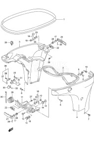 Outboard DF 90A drawing Side Cover