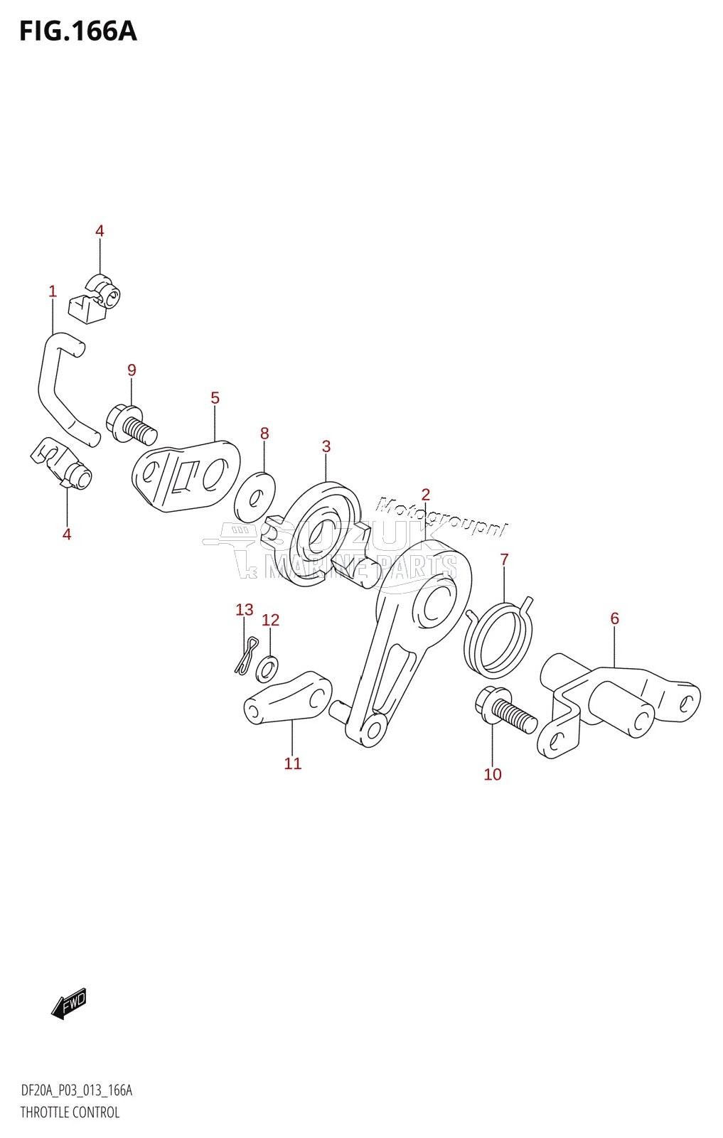 THROTTLE CONTROL (DF9.9BR:P03)