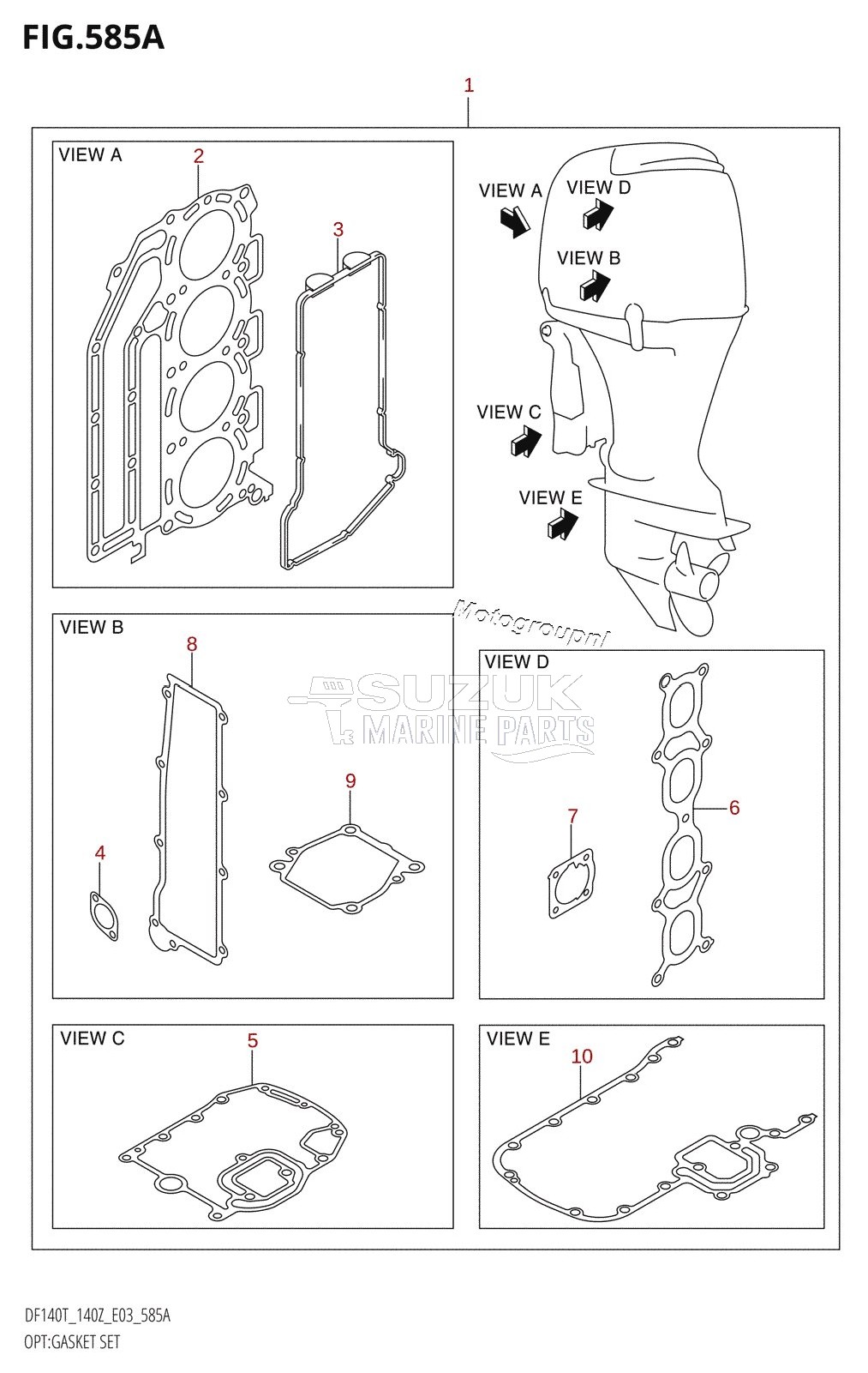 OPT:GASKET SET