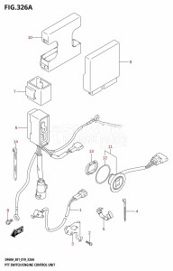 DF40A From 04004F-910001 (E34-Italy)  2019 drawing PTT SWITCH /​ ENGINE CONTROL UNIT (DF40A:E01,DF40ATH:E01)