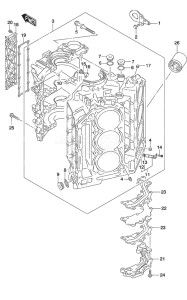 Outboard DF 225 drawing Cylinder Block