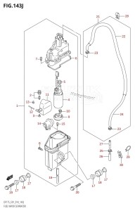 DF150 From 15002F-410001 (E01 E40)  2014 drawing FUEL VAPOR SEPARATOR (DF175T:E01)