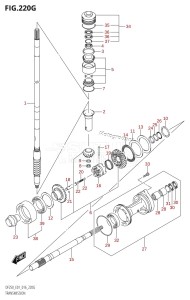 DF225Z From 22503Z-610001 (E01 E40)  2016 drawing TRANSMISSION (DF225Z:E01)