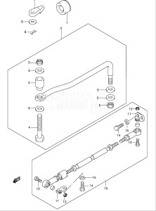  (2003) 115hp - () DF115TL drawing DRAG LINK