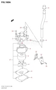 DF175T From 17502F-310001 (E03)  2013 drawing WATER PUMP (DF150T:E03)