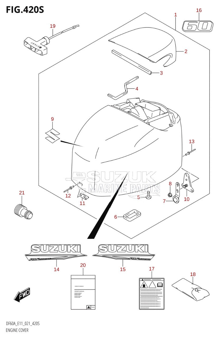 ENGINE COVER (DF60ATH:E01:021)