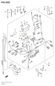 DF175T From 17502F-310001 (E01 E40)  2013 drawing HARNESS (DF150Z:E01)