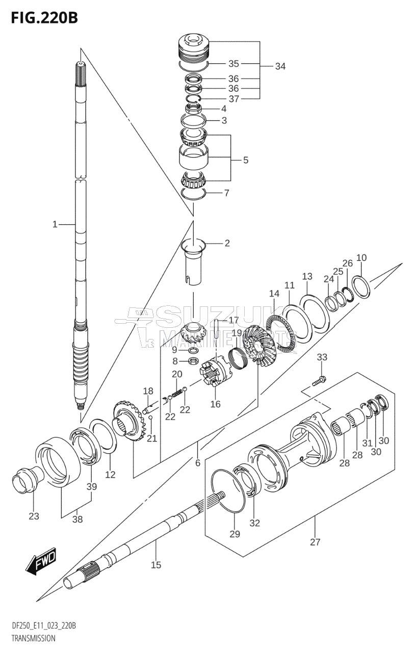 TRANSMISSION (DF200Z)