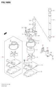 DF250Z From 25003Z-410001 (E03)  2014 drawing WATER PUMP (DF250ST:E03)