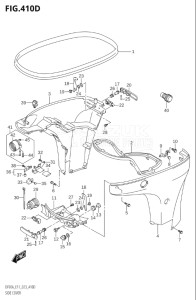 07003F-340001 (2023) 70hp E11 E40-Gen. Export 1-and 2 (DF70A  DF70AT  DF70ATH) DF70A drawing SIDE COVER (DF90AWQH)