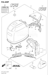 15002Z-510001 (2005) 150hp E03-USA (DF150Z  DF150ZG) DF150Z drawing ENGINE COVER (DF175Z:E03)