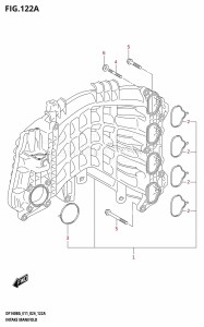 DF115BG From 11505F-440001 (E11 - E40)  2024 drawing INTAKE MANIFOLD