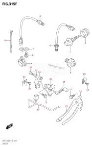 DF175ZG From 17502Z-510001 (E03)  2015 drawing SENSOR (DF175TG:E03)