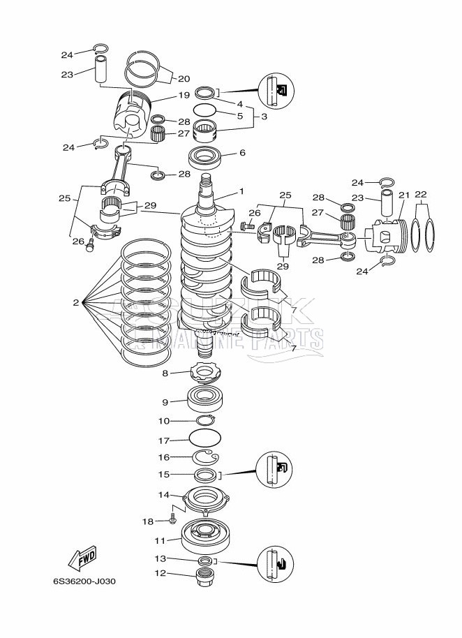 CRANKSHAFT--PISTON