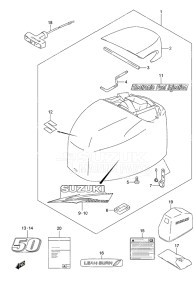 Outboard DF 50A drawing Engine Cover