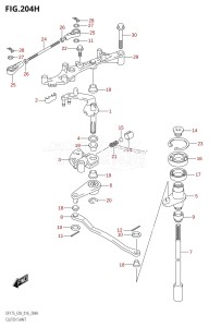 DF175Z From 17502Z-610001 (E03)  2016 drawing CLUTCH SHAFT (DF175ZG:E03)