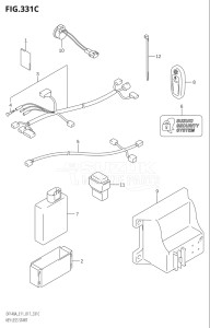 10003F-710001 (2017) 100hp E11-Gen. Export 2 (DF100AT) DF100A drawing KEY LESS START (DF140AT:E11)