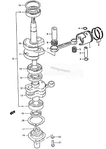 DT5W From 0501-150001 ()  1988 drawing DT5 CRANKSHAFT