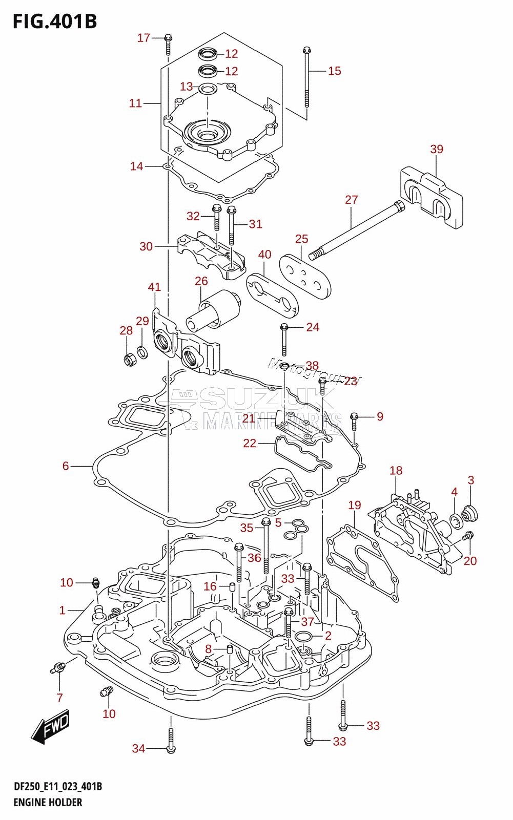 ENGINE HOLDER (DF250ST)