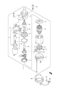 Outboard DF 50A drawing Starting Motor