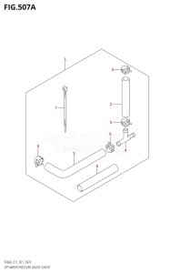 04003F-040001 (2020) 40hp E01 E11-Gen. Export 1-and 2 (DF40AQH  DF40AQH_    DF40AQH   DF40AT  DF40AT_    DF40AT   DF40ATH  DF40ATH_    DF40ATH) DF40A drawing OPT:WATER PRESSURE GAUGE SUB KIT