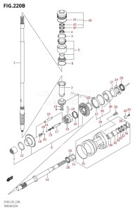 DF300 From 30001F-780001 (E03)  2007 drawing TRANSMISSION (DF300Z)