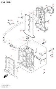 05004F-810001 (2018) 50hp E03-USA (DF50AVT) DF50A drawing CYLINDER HEAD (DF60A,DF60AVT)