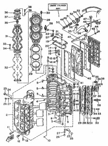 200B drawing CYLINDER--CRANKCASE