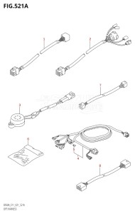 04003F-340001 (2023) 40hp E01 E11-Gen. Export 1-and 2 (DF40A  DF40AQH  DF40AT  DF40ATH) DF40A drawing OPT:HARNESS (SEE NOTE)