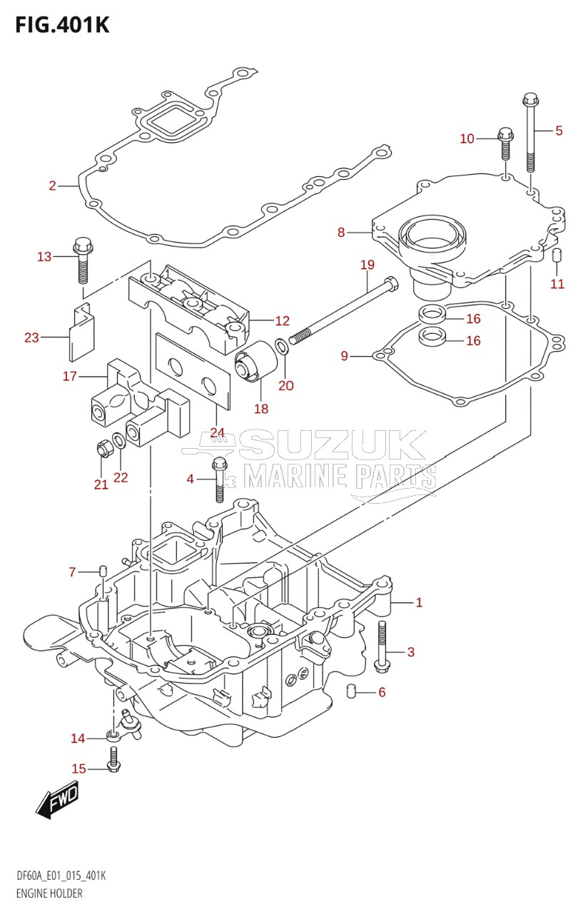 ENGINE HOLDER (DF60AQH:E40)