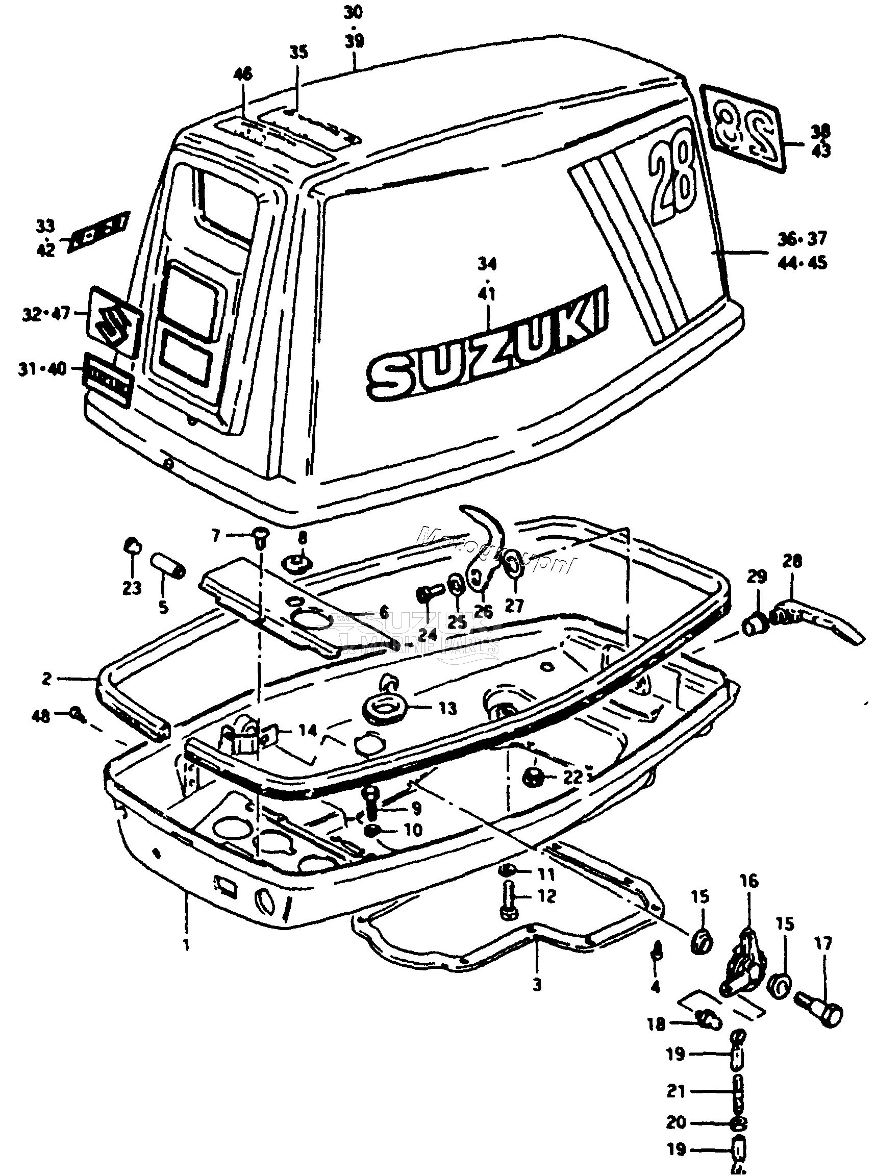 ENGINE COVER (DT28F)