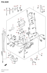 DF175Z From 17502Z-410001 (E01 E40)  2014 drawing HARNESS (DF150Z:E01)