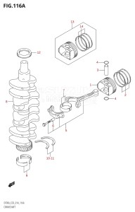 08002F-410001 (2014) 80hp E03-USA (DF80A) DF80A drawing CRANKSHAFT