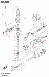 DF300B From 30003F-340001 (E11)  2023 drawing TRANSMISSION (023)