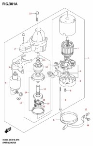 DF250Z From 25003Z-810001 (E40)  2018 drawing STARTING MOTOR