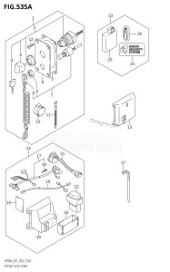 DF75A From 07501F-340001 (E03)  2023 drawing OPT:KEY LESS START ((DF70A,DF80A,DF90A,DF100B):E01)