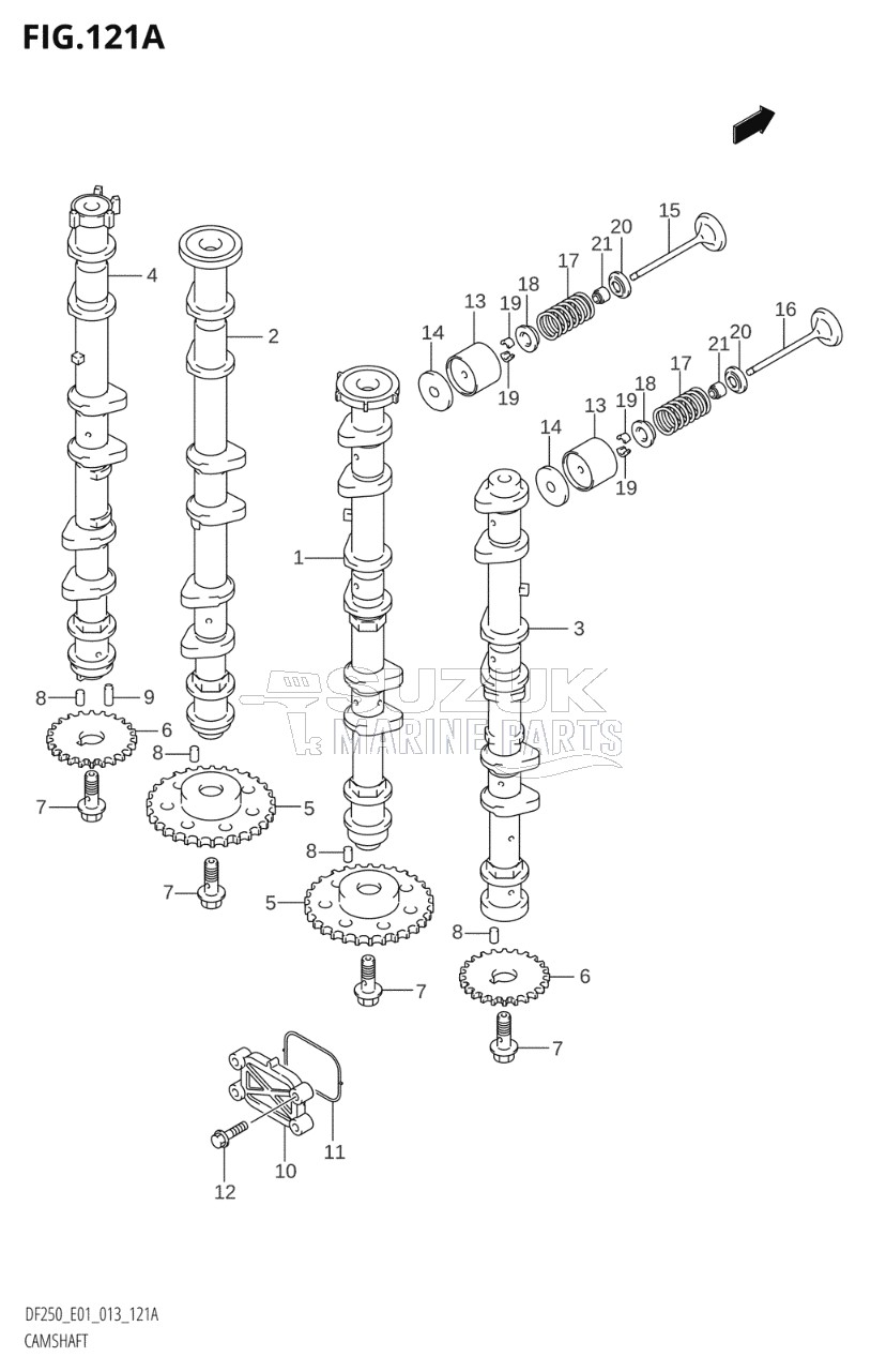 CAMSHAFT (DF200T:E01)