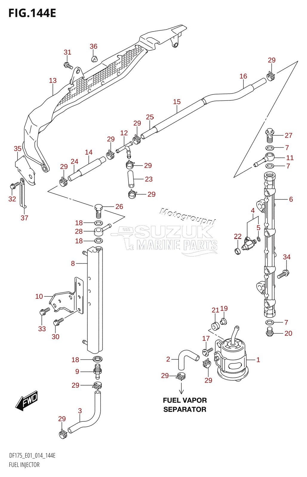 FUEL INJECTOR (DF150Z:E01)