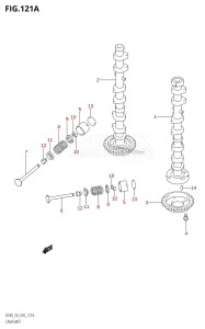 DF40 From 04001F-971001 (E03)  1999 drawing CAMSHAFT