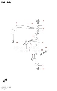 DF140AZ From 14003Z-710001 (E11 E40)  2017 drawing FUEL INJECTOR (DF115AT:E11)