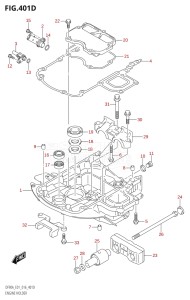 08002F-610001 (2016) 80hp E01 E40-Gen. Export 1 - Costa Rica (DF80A) DF80A drawing ENGINE HOLDER (DF70ATH:E40)