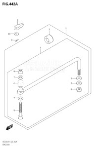 25003F-340001 (2023) 250hp E11 E40-Gen. Export 1-and 2 (DF250T) DF250 drawing DRAG LINK