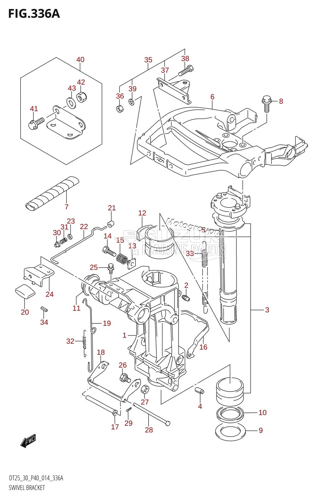 SWIVEL BRACKET (DT25K:P36)