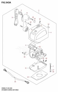 DF300A From 30002P-440001 (E11 - E40)  2024 drawing OPT:REMOTE CONTROL ASSY SINGLE