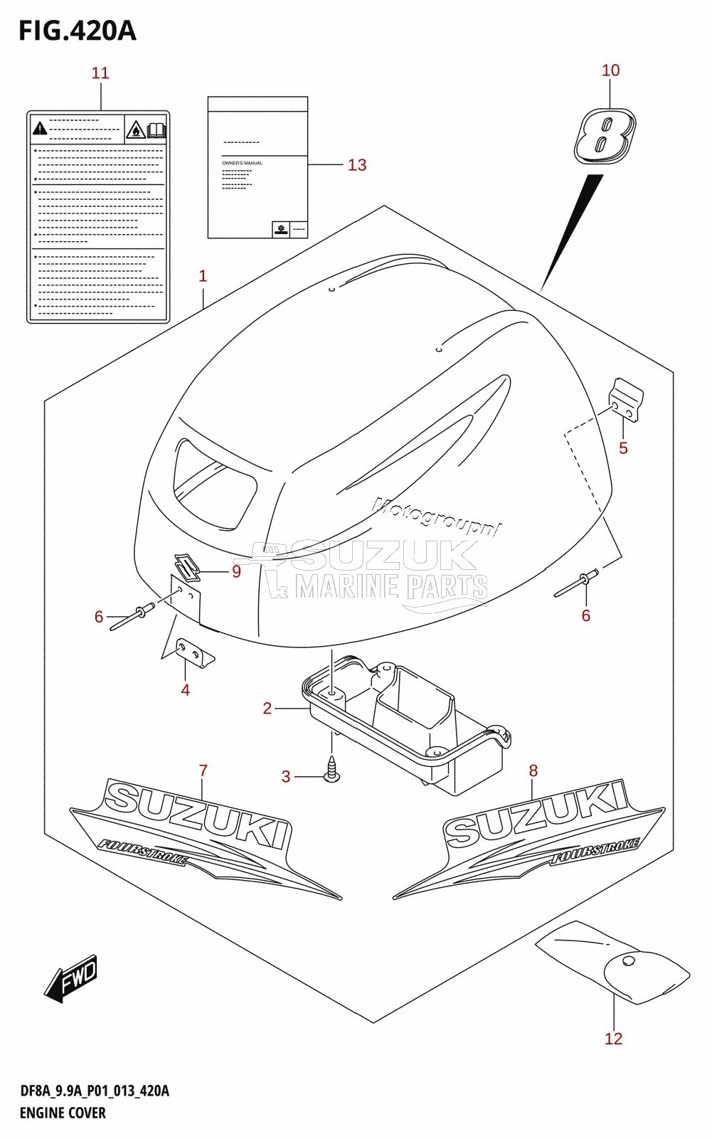 ENGINE COVER (DF8A:P01)