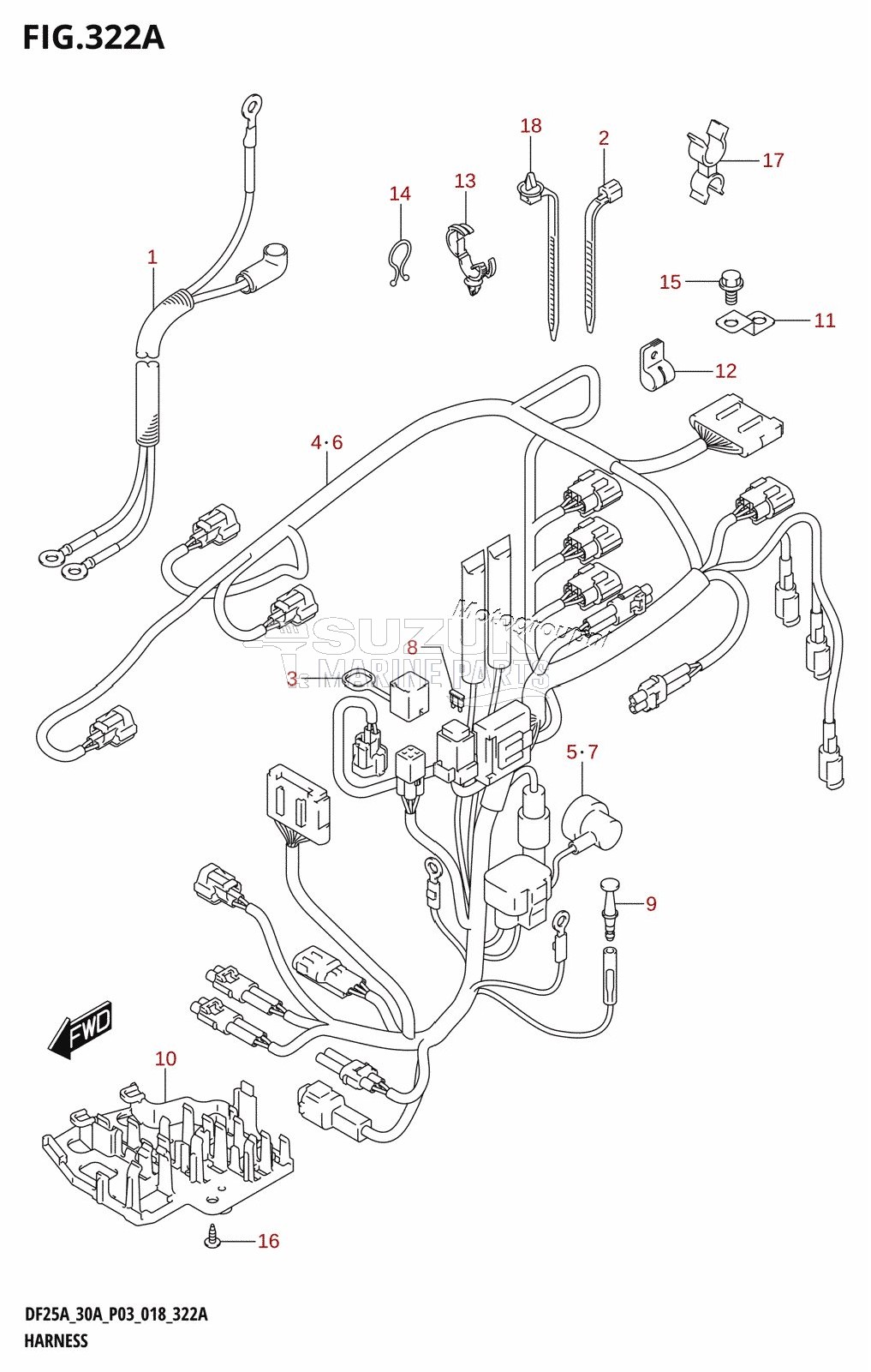 HARNESS (DF25A,DF25AQ)