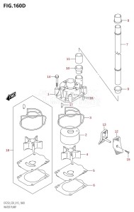 DF250T From 25004F-510001 (E03)  2015 drawing WATER PUMP (DF225Z:E03)